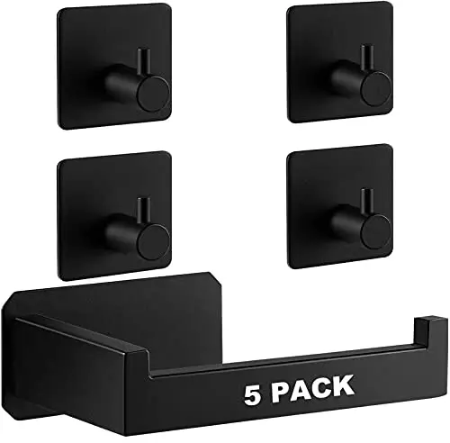 5-piece Self adhesive Towel paper rack Roob hook china bathroom accessories