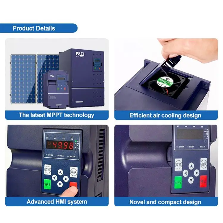 Off-Grid Solar Pump Inverter 380V 3Phase 15Kw Frequency