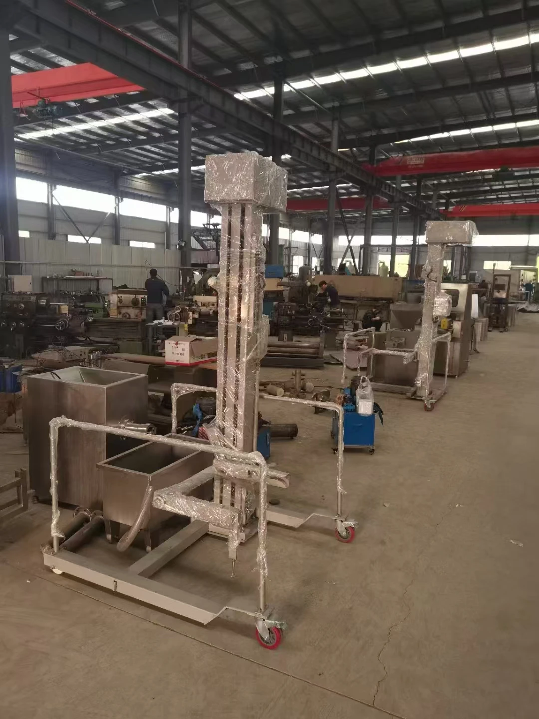 High efficiency industrial sauce meat seafood stainless steel cart vertical lift elevator machine