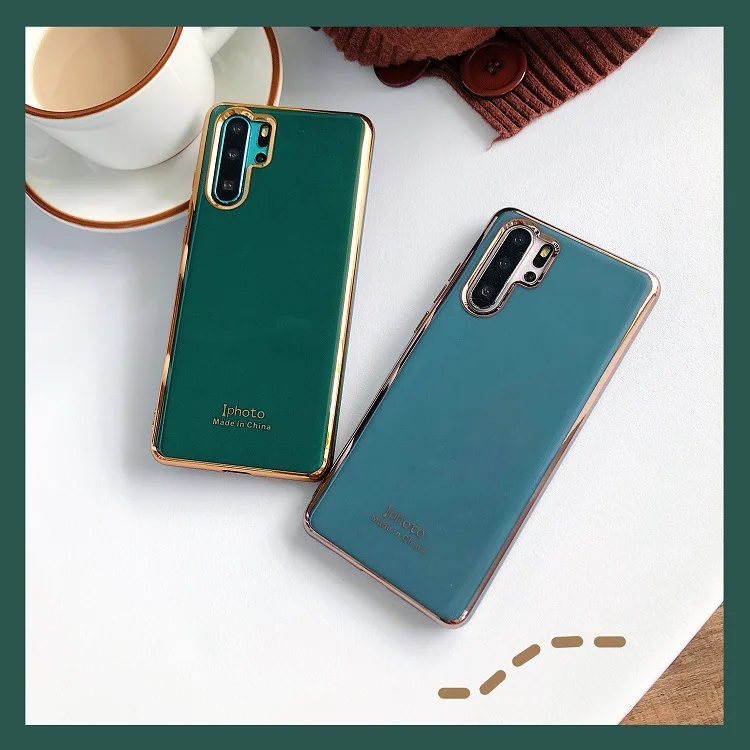 New Soft Gold Plated Electroplated TPU Cell Phone Case for Huawei P20 P30 P40 Mate 20 30 Pro Lite  Nova 3 4 5 6 3i 4E  Case