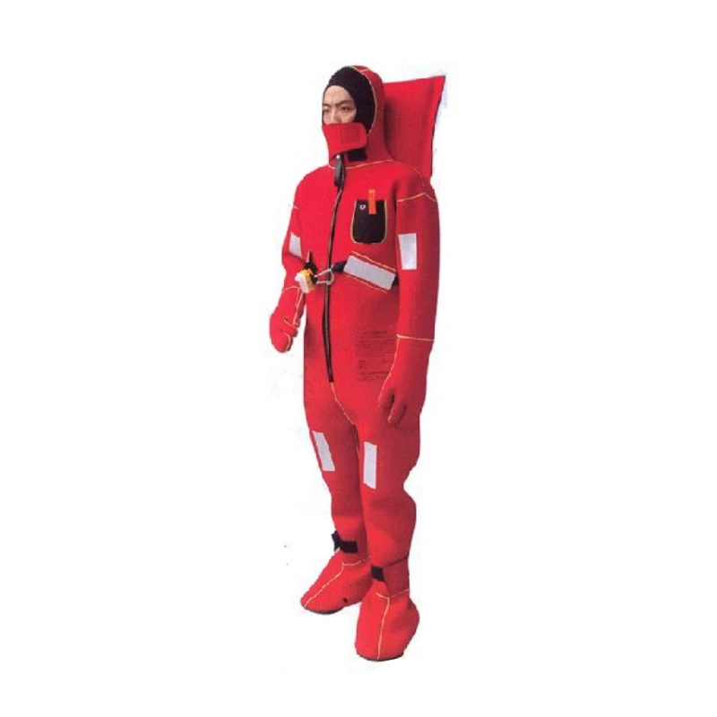 IMPA 330171 EC MED CCS SOLAS approval marine life saving equipment Neoprene  immersion survival suit for marine life boat