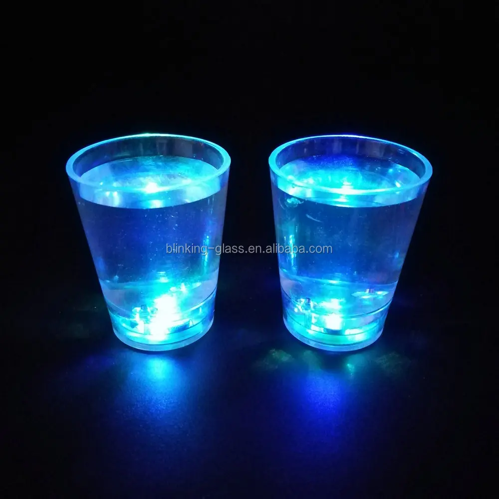 2oz led flashing shot glass
