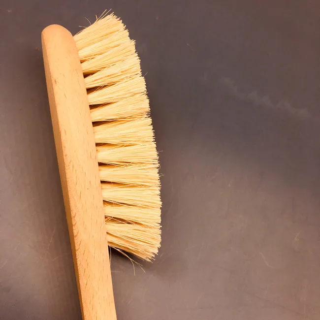 Cactus Long Handle Natural Bristle Cleaning Brushes Spa Shower Body Brush Wooden Bath Brush for Body Scrub