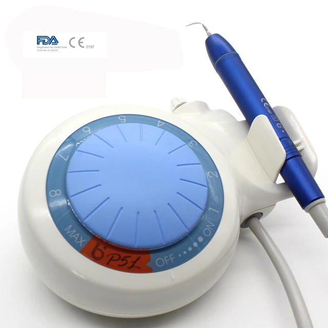 Factory Supply Dental Scaler P5L with Detachable Handpiece with LED Light and 6 Tips