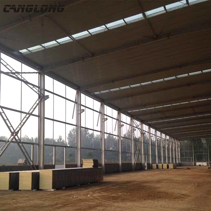 Low cost 2 story warehouse garage prefab steel metal building structure for shed