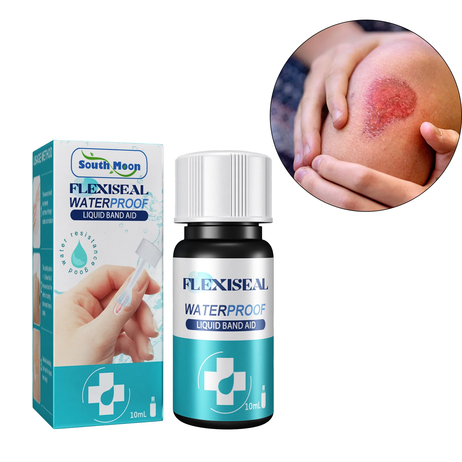 Fast-Healing Hydrocolloid Gel Bandage Waterproof Seal Bandaid Sensitive Skin Liquid Bandage for Adult Kids Cut Wounds