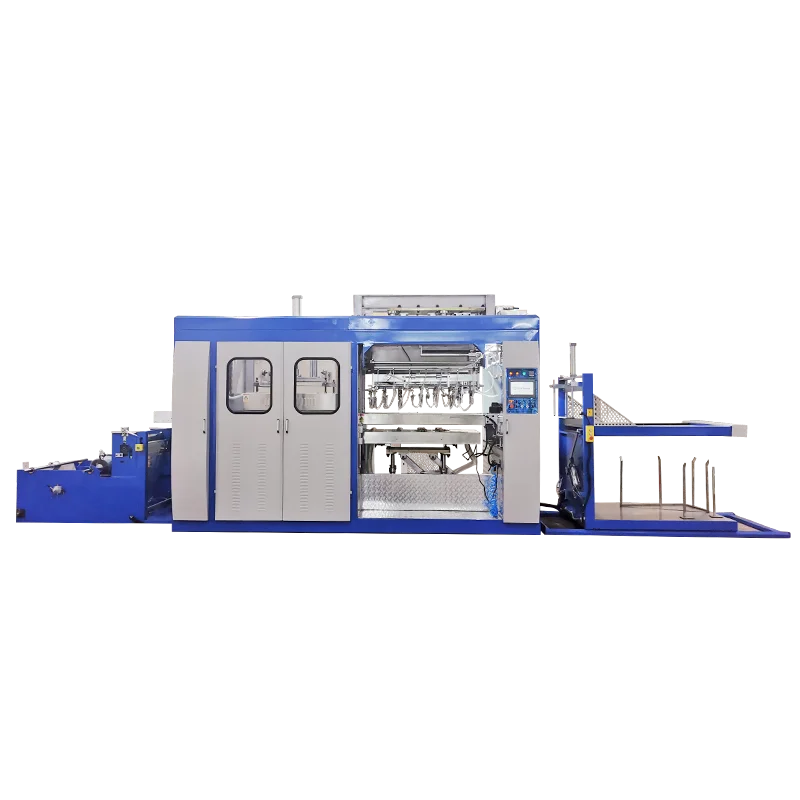 PLC Automatic PS Food Container Disposable Plastic vacuum Forming Machine