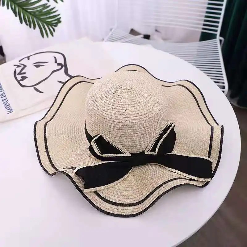 
2021 new fashion custom crochet big beach bucket hat for summer 