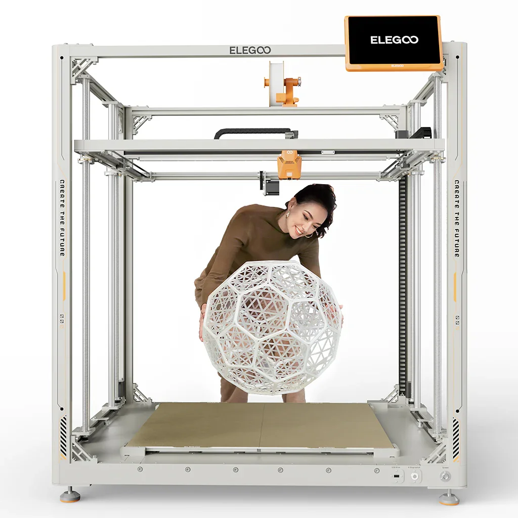 Elegoo OrangeStorm Giga Large Printer Size 1224x1164x1425mm High Speed FDM 3D Printer Auto Leveling multi nozzle printing