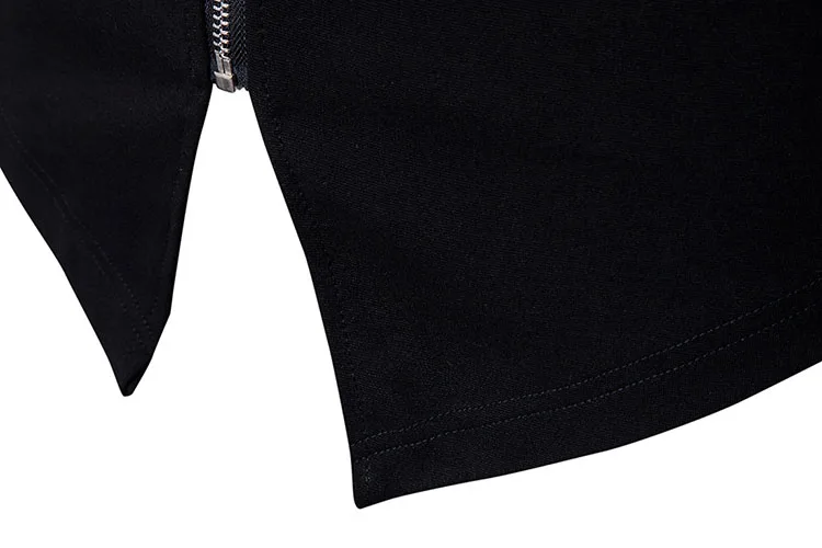 Autumn and Winter Mens Cardigan Zipper Jacket Fashion Knit Sweater Stitching Colorblock Stand Collar Slim Fit  Jacket