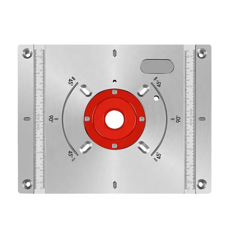 Aluminum Alloy Inverted Board Major Repair Edge Engraving Machine Router Table Insert Plate Open V-groove Tools
