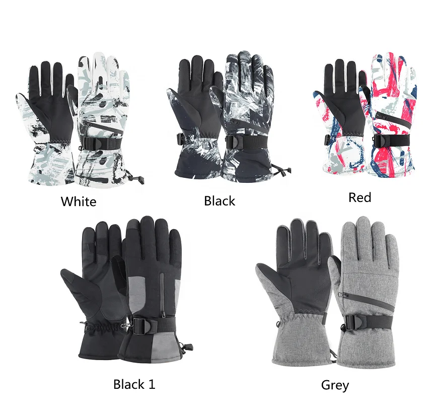Hiking Camping Cycling Men Women Touchscreen Anti-slip Cold Weather Skiing Soft Cotton Winter Snowboard Gloves for Keep Warm