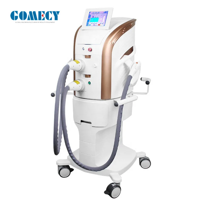 M22 portable version white blue color 1 or 2 handles available for Hair removing body skin Tattoo Removal Ipl nd yag laser lamp