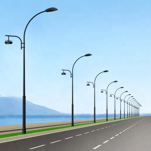 Solar Panel LED Street Light Traffic Signal Light CCTV Camera Steel Pole or Mast