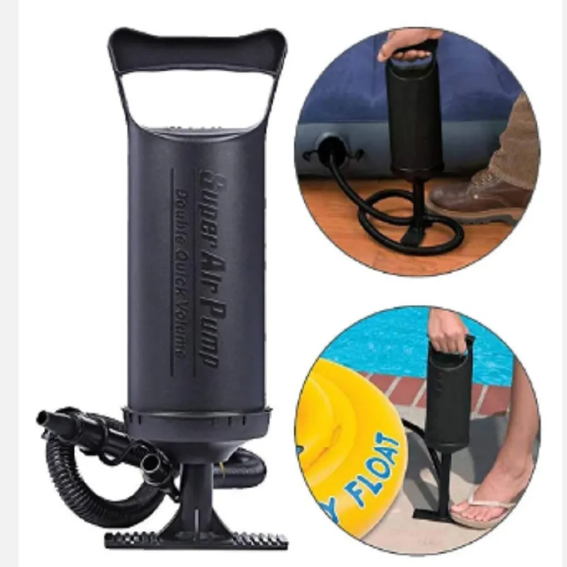 Hot sale  double action hand pumps modern air hand pump for outdoor inflatable air bed swimming pool float ring sofa baby