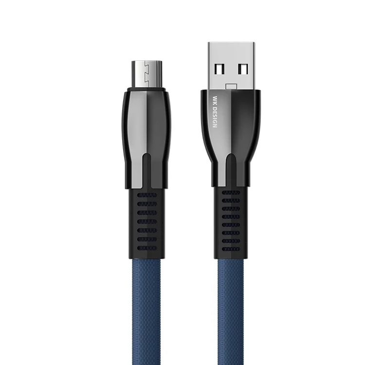 WK USB нейлоновый Плетеный 2.4A 5A кабель для быстрой зарядки мобильного телефона для iPhone Huawei Samsung