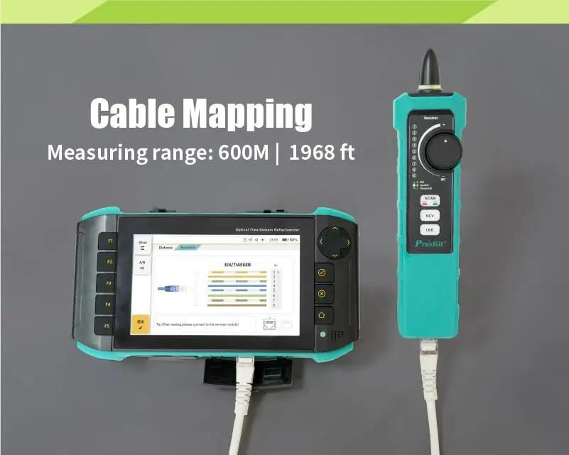 MT-7650 Multifunctional Touch-screen Optical Time Domain Reflectometer for Fiber optic conduction diagnostics troubleshooting