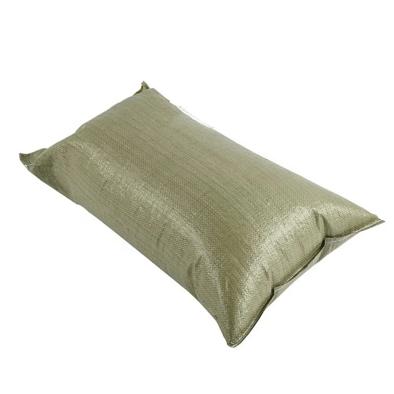 
wholesale 50 kg green color plastic pp woven polypropylene packaging woven bags 