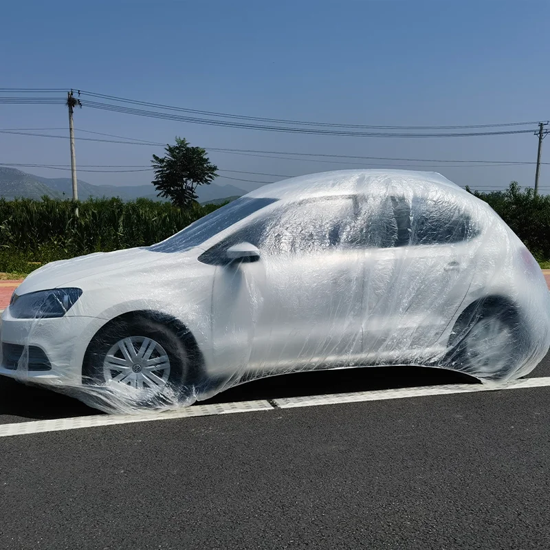 hot selling custom logo universal automatic disposable car cover for protection