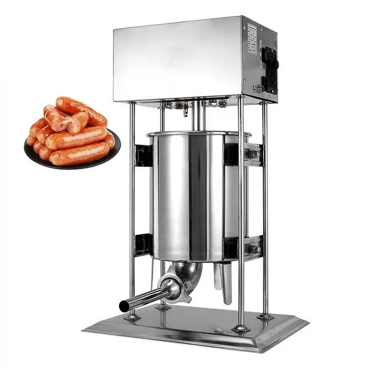 Commercial High Output Hydraulic Sausage Mixer Stuffer Knot Tying Clip Make Machine Sausage Production Line