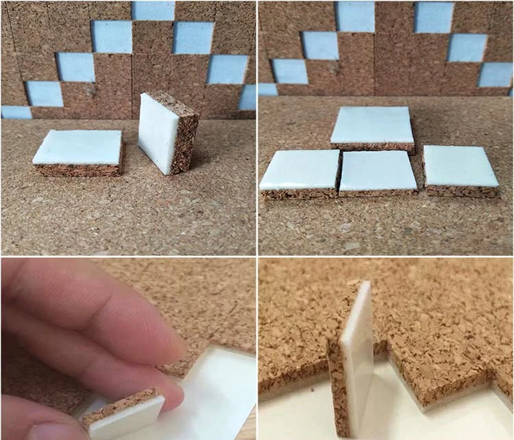 Glass Divider Protector Cork Blocks For Glass Protection Cork Mat Pads