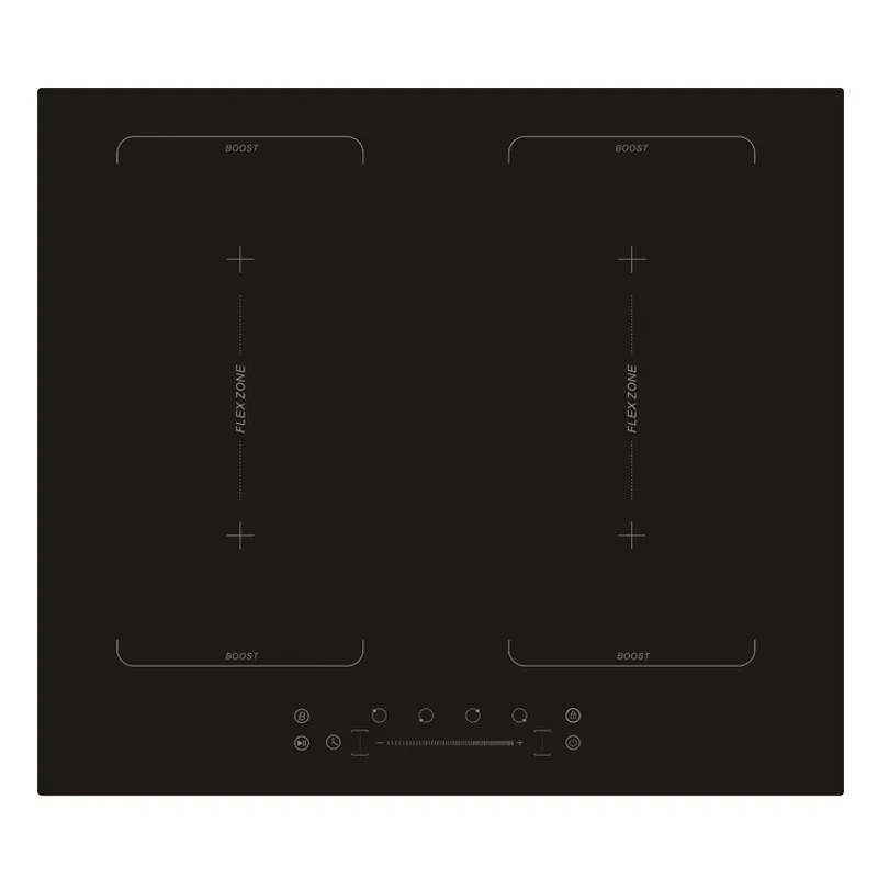 600mm Built-in 4 Burner Induction Cooktop 60KW Electric Cooker Waterproof Temperature Glass Stovetop Excellent Cooking Equipment