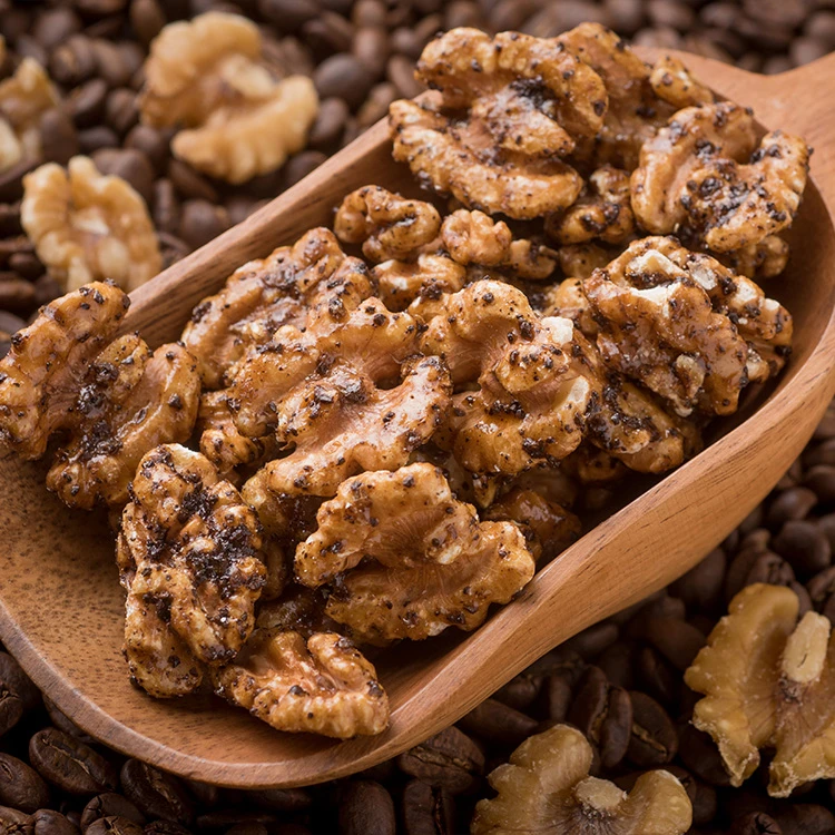 
New Type Wholesale Price Roasted Coffee Walnut Snacks For Sale 