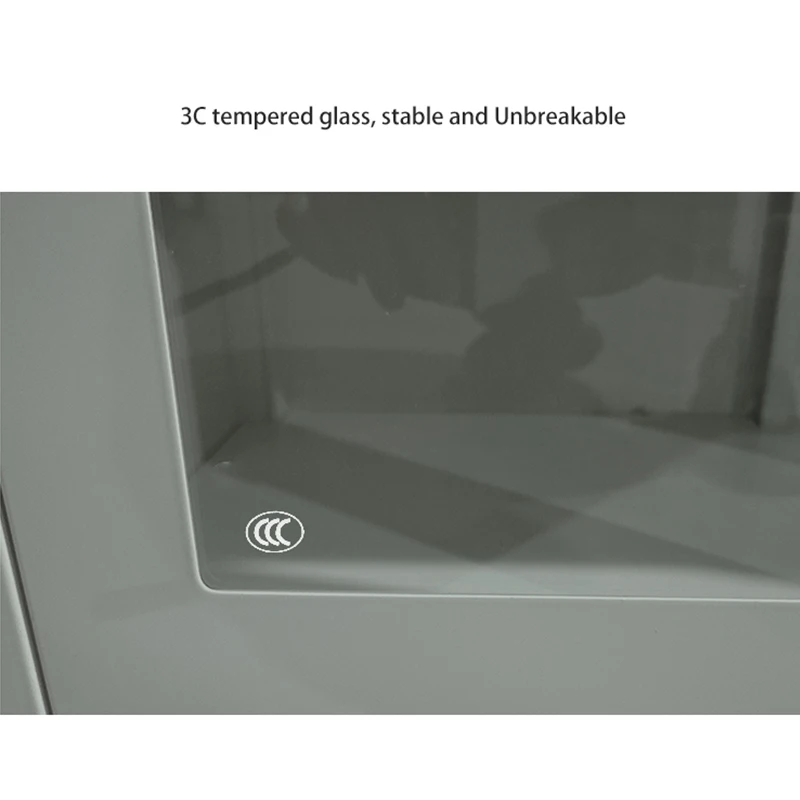 GREEN COLOR LIVING ROOM CABINET MODERN DESIGN 3 DOOR GLASS DISPLAY CABINET WHOLESALE CUSTOMIZED FURNITURE