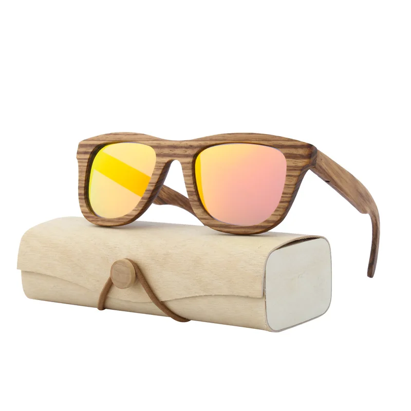 Wood sunglasses product 2021 dropshipping hot sale wholesale glasses women designer wood frame sunglasses black