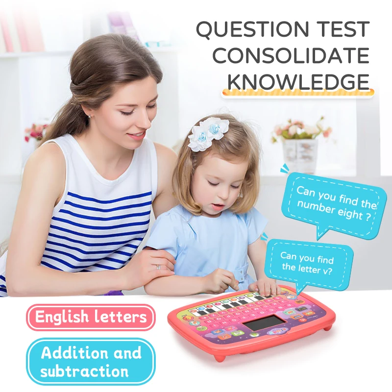 New Products Educational Smart Toys Mini Laptop Computer Toys LED Screen Learning Machines