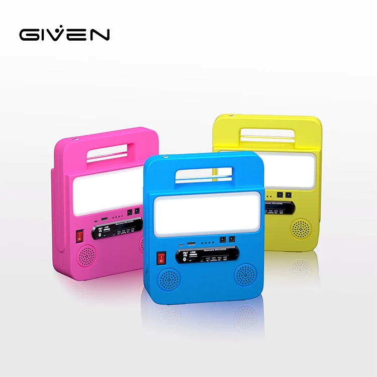 High Lumen 6000K IP65 Rainproof 30W Rechargeable Aluminum PC Board Solar LED Radio Light