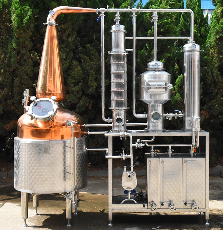 300 liter wine making machine steam distill alcohols distiller
