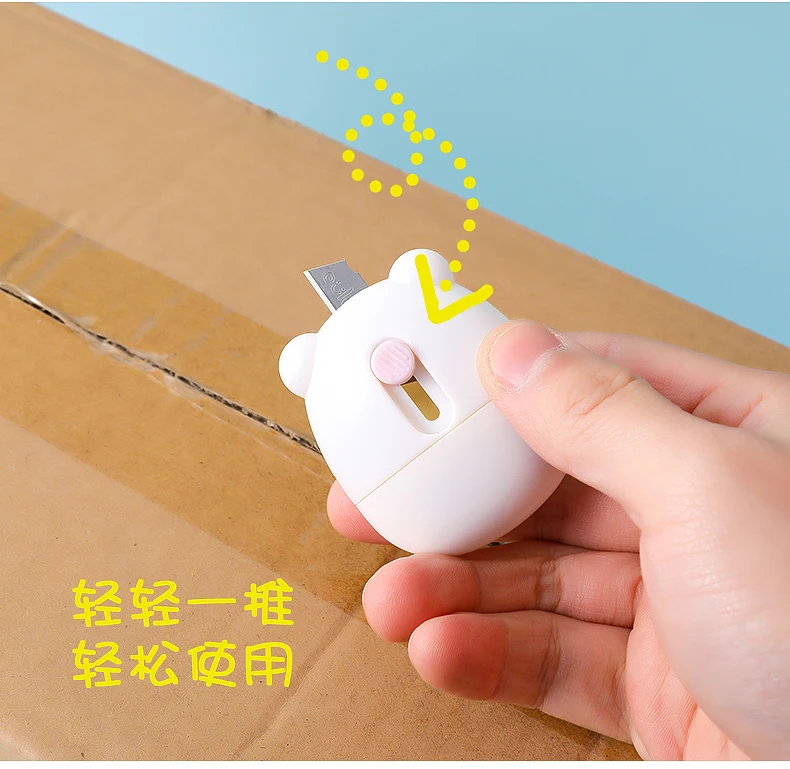 Новый дизайн Оптовая Продажа Мини канцелярский нож и портативный информация покрыта чернила светочувствительная печатная маслом «2 в 1»