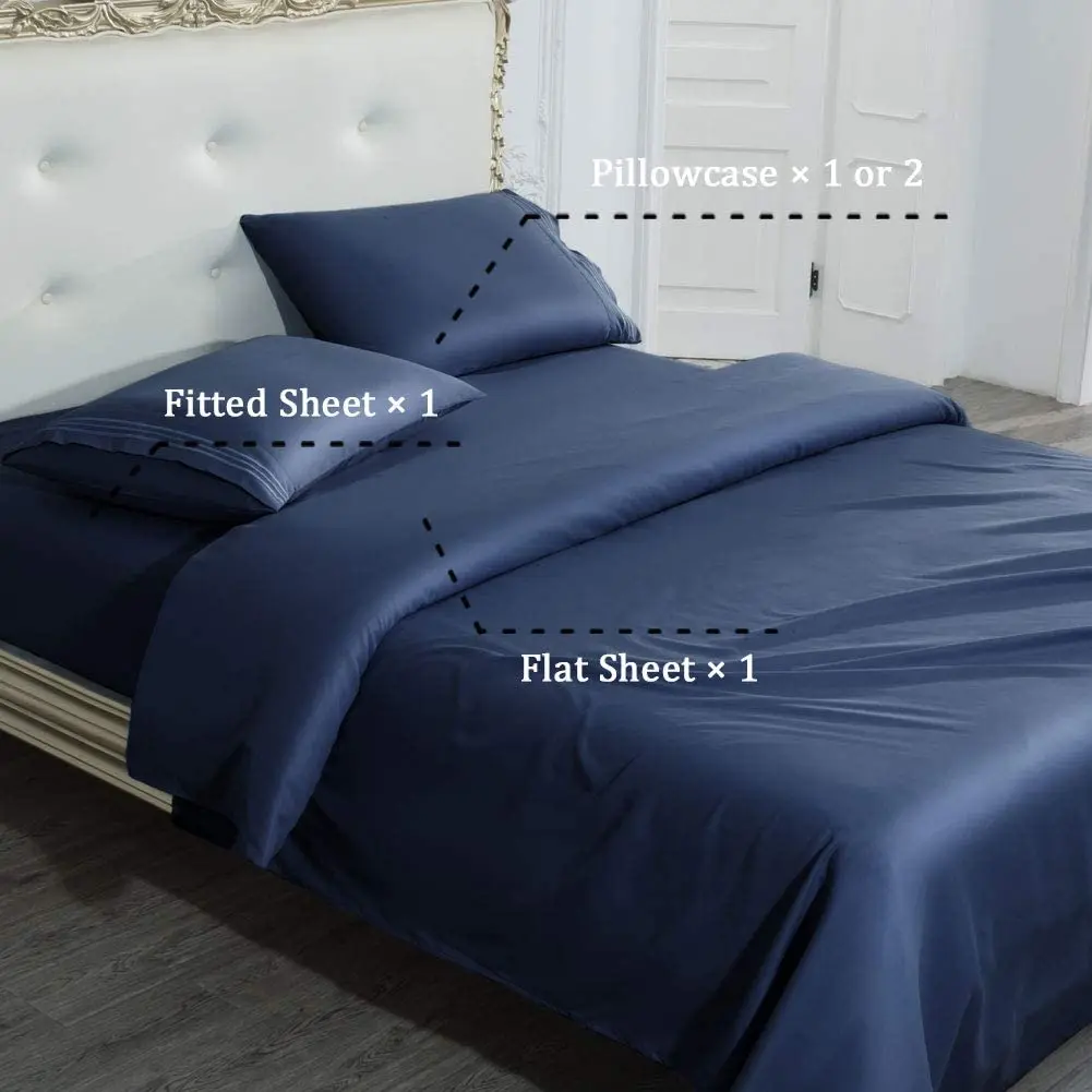 Sheets Microfiber Super Soft 1800 Thread Count Egyptian Deep Pocket Bed Sheets Set