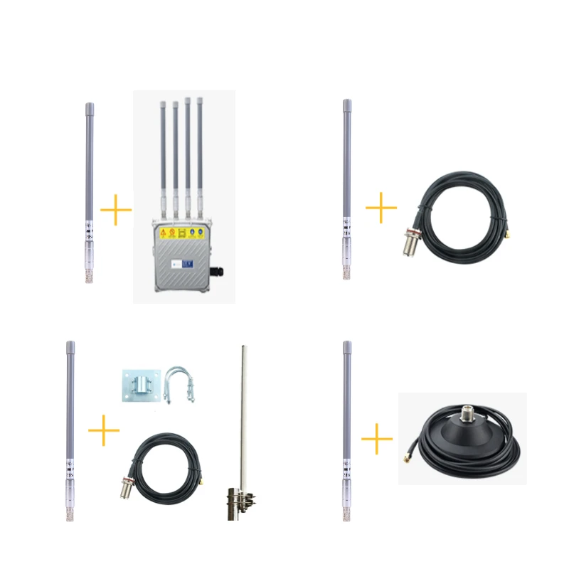 Высокий коэффициент усиления 3dbi 5.8dbi 8dbi 10dbi 12dbi 868mhz 915mhz 2 4g Lora внешняя Стекловолоконная антенна для гелиевой шахтерской антенны