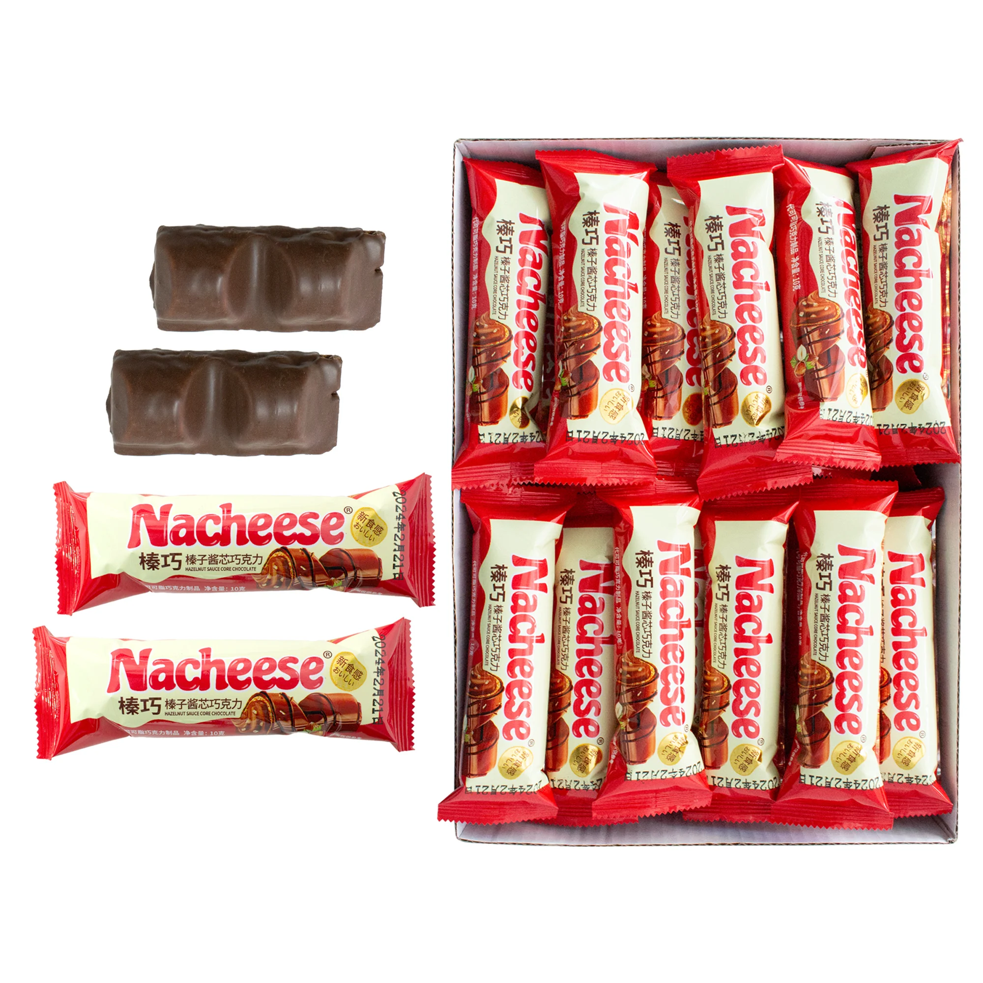 Chocolate Hazelnut Wafer Cookies Healthy Keto Snacks Non-GMO Snack Low Carb Low Sugar Wafer Biscuit