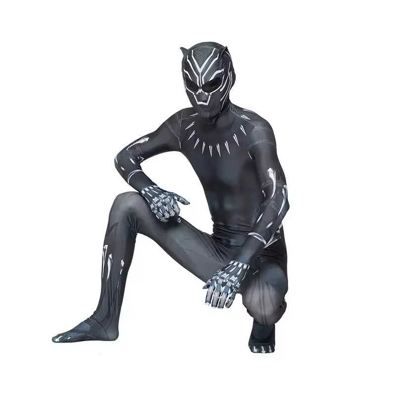 Wholesale Plus Size Movie Performance Tights Jumpsuits Cosplay Halloween Costume for Panther