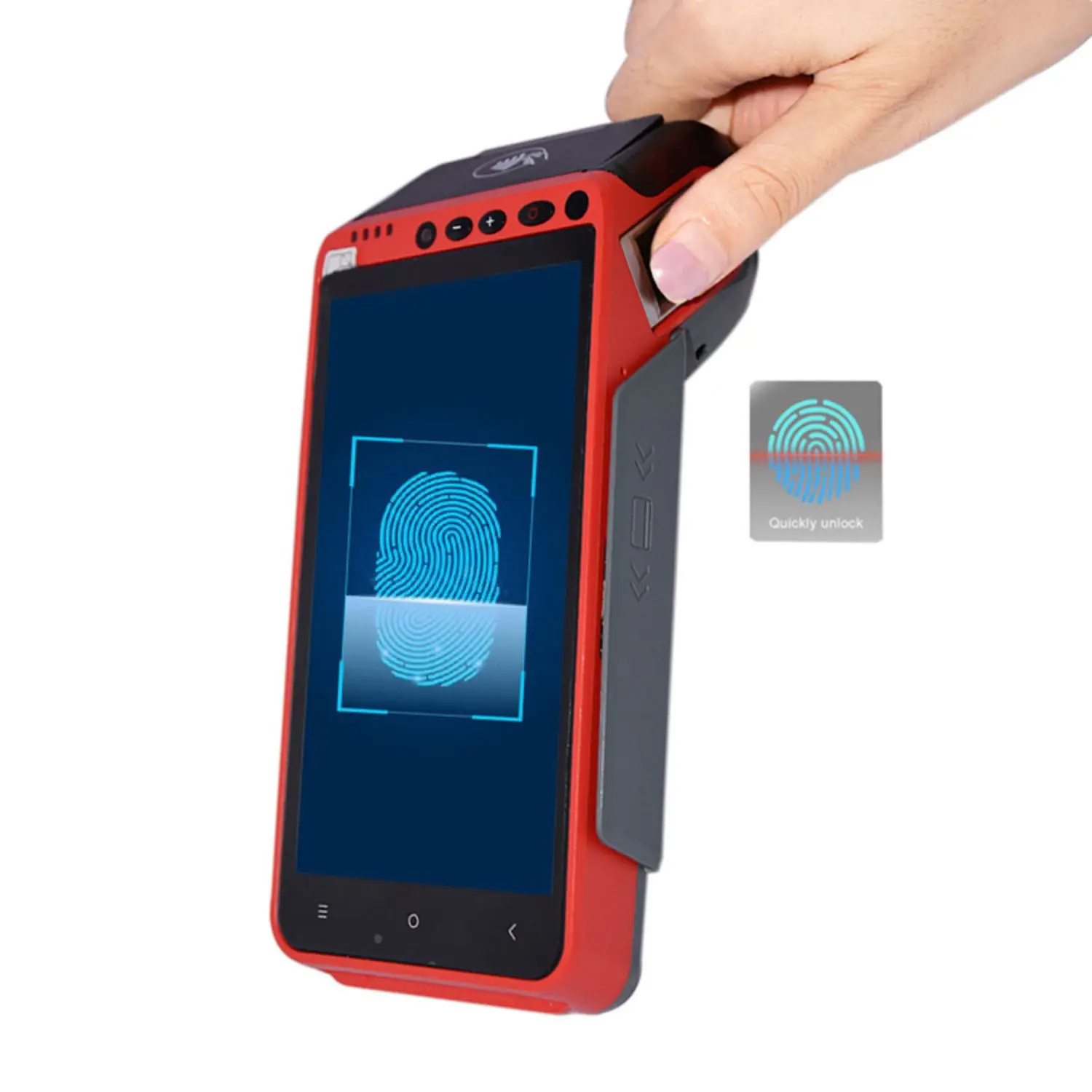 Портативный мобильный терминал NFC Android для лотереи POS с термопринтером HCC-Z100