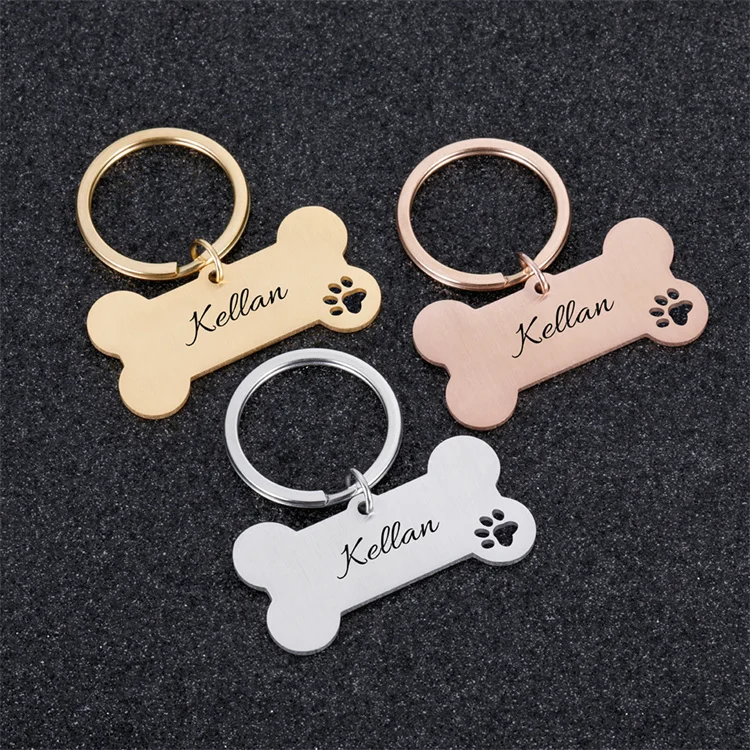 The New Listing Stainless Steel Dog Id Tag Anti-Lost Pendant Pet Name Tag