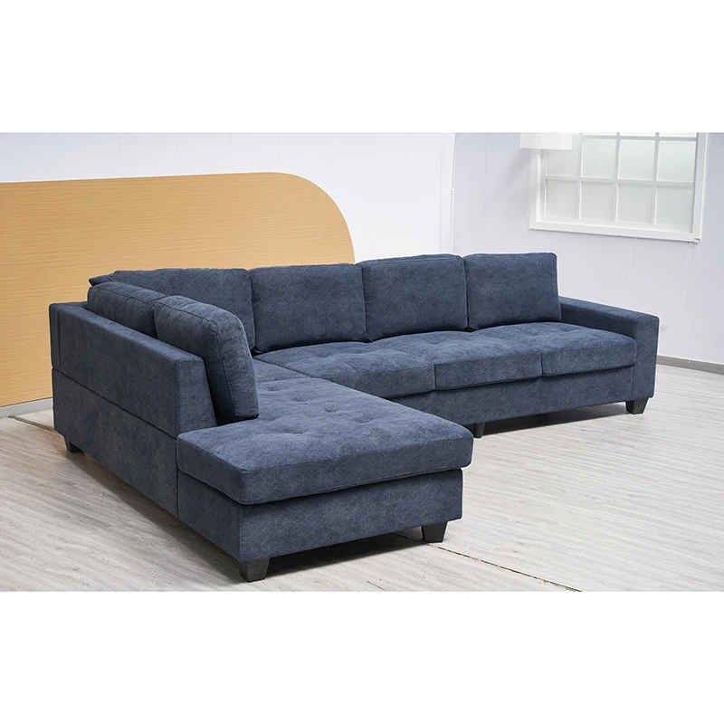Wholesale High Quality Best Sell Living Room L Shaped Sofa Set Sectional Corner Modern Style  Sofa For Sale