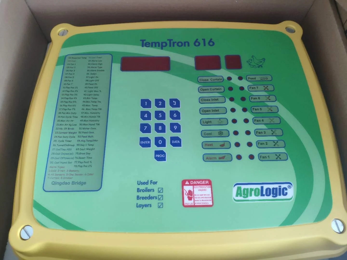 Climate controller Agrologic Temptron 616 used for broilers/Breeders/Layers controller for poultry farm