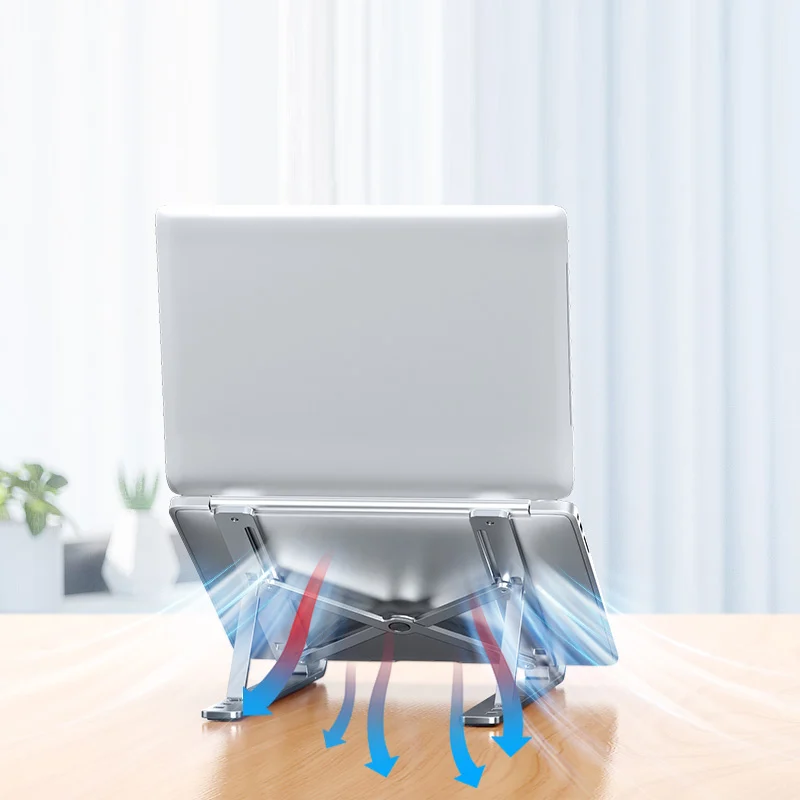 New Arrival N3 Laptop Cooler Pad Ergonomic Laptop Stand Notebook Stand Aluminum Compact Laptop Adjusted Stand