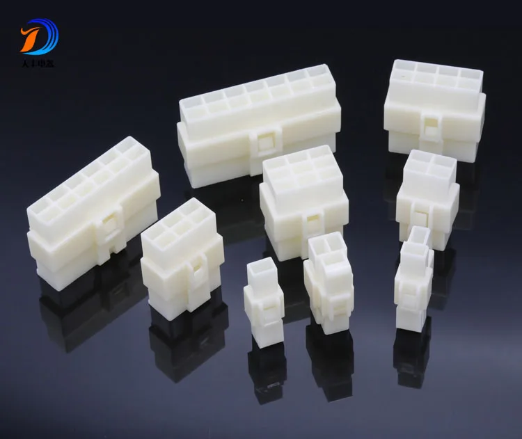 8p Male Or Female Housing Original terminal electrical connectors 6.3mm