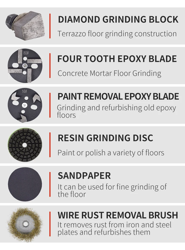 460mm Dust Free Floor Grinder Cement Concrete Polishing Machine