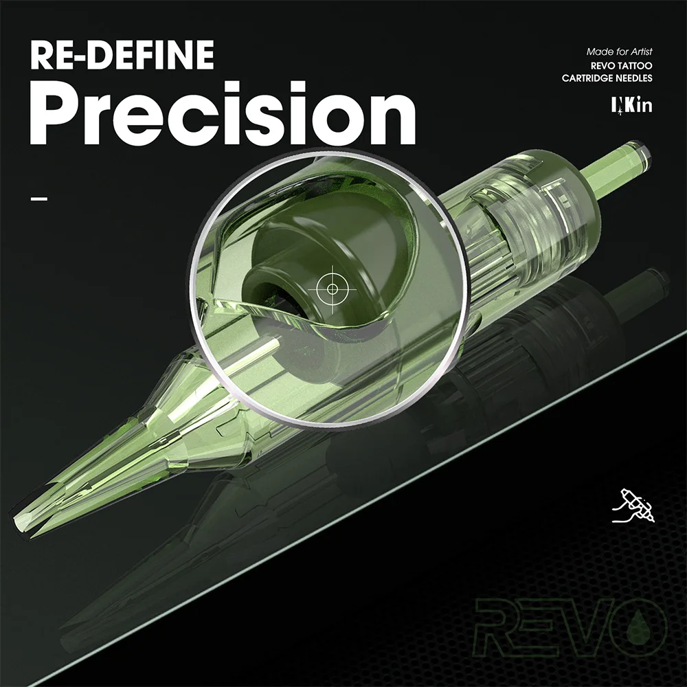 INKin Revo 10Pcs/box RL #6#8 OEM ODM Manufacturer Wholesale Custom Tattoo Cartridges with Precise Positioning System