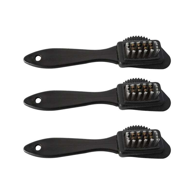 Factory Supply Custom Logo Suede and Nubuck 4-Way Brush Shoe Cleaning Brush for boots shoes jackets