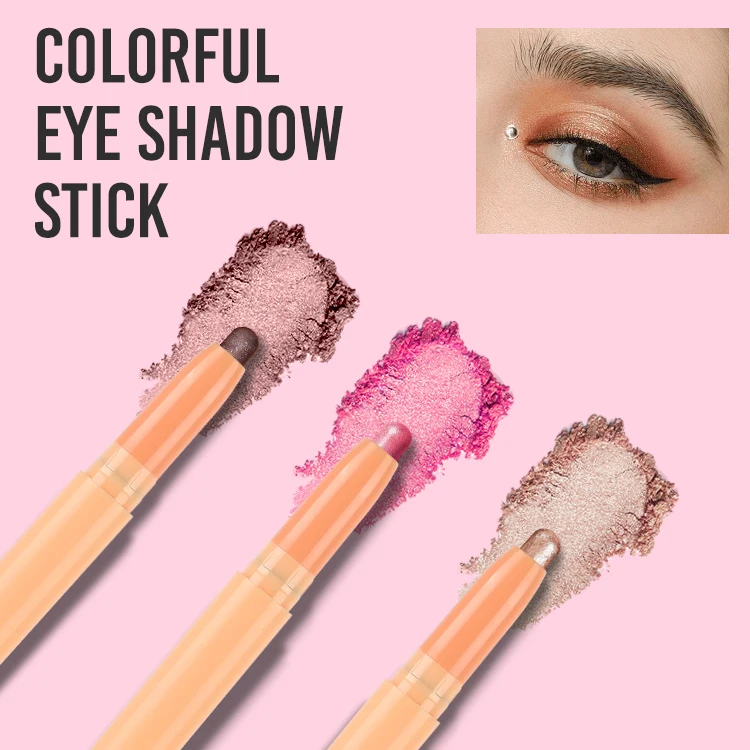 Hot Cosmetics Make Up Shiny waterproof EyeShadow Pencil Creamy Sultry Eyeshadow Pen Private Label Eyeshadow Stick