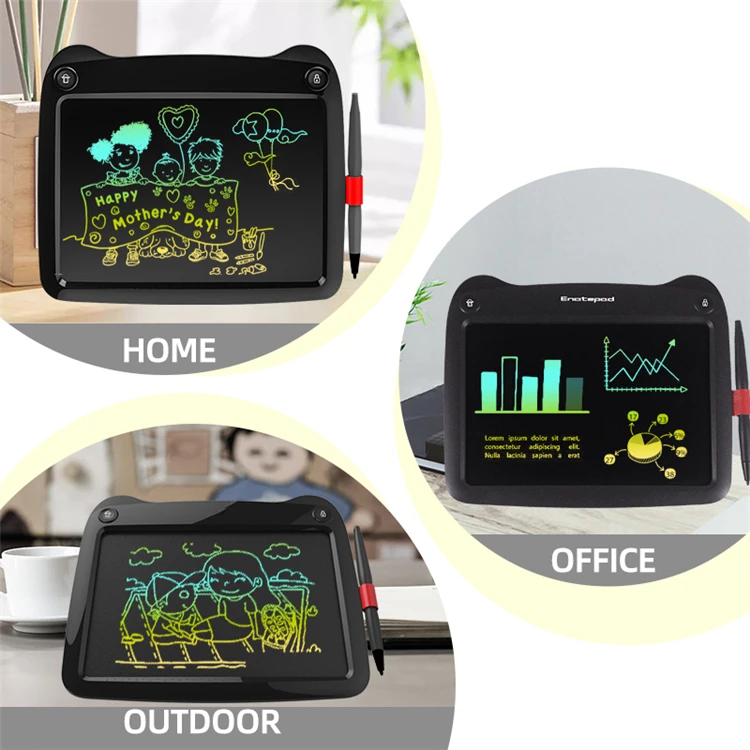 Enotepad Best Gift 9inch Panda Drawing Board Digital Graffiti Pad LCD Writing Tablet Writing Pads for Kids