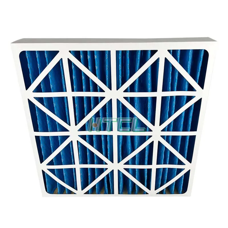 Custom Size HVAC Air Filter  MERV 8 11 13 14 Cardboard Pleated Panel AC Furnace Pre Filter for Ventilation