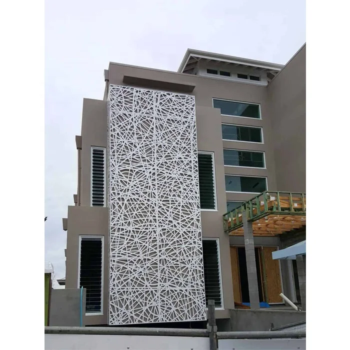 Cladding Wall Material Architectural Laser Cut Aluminum Perforated Metal Panel for Residential Building Facade